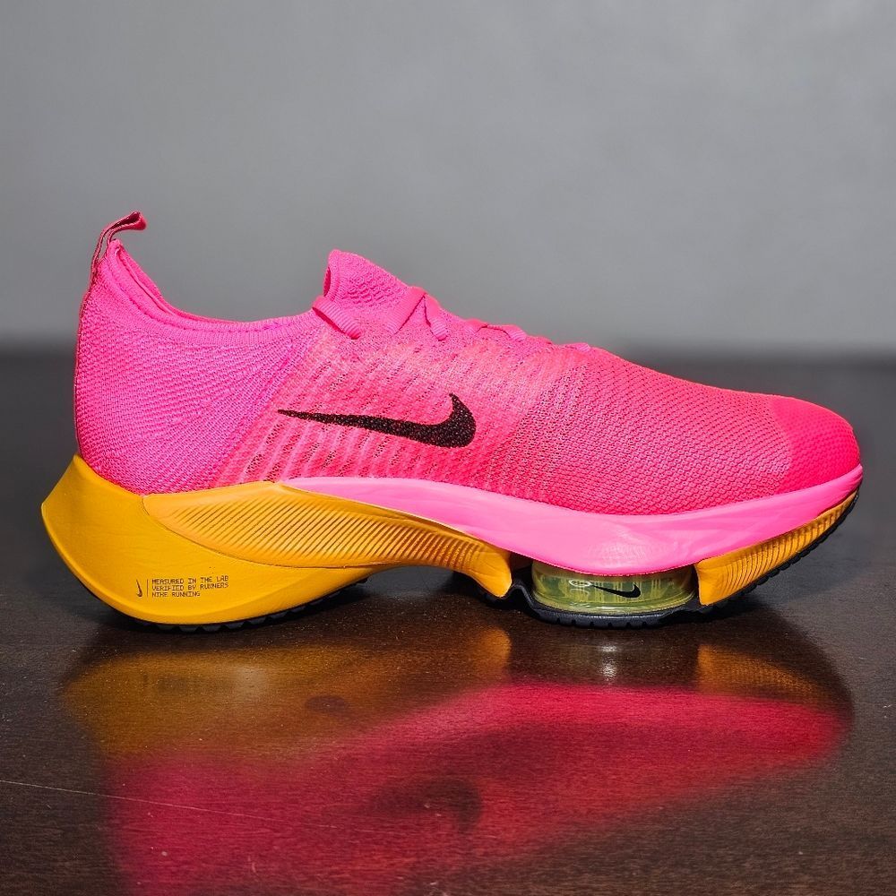 Nike Air Zoom Tempo Next% Flyknit Running Shoes Men's 8 Hyper Pink CI9923-600 - Picture 5 of 16